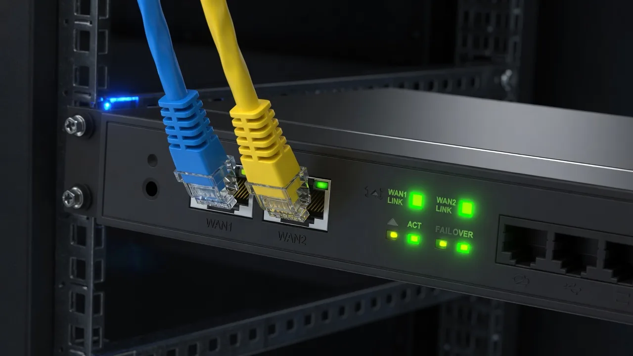 Routeur multi-WAN avec bascule de liens